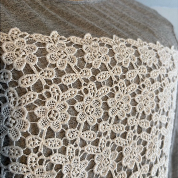 J.Crew Lace Long Sleeve Tshirt - Medium - Picture 3 of 5